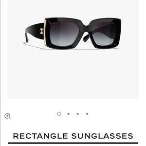 Chanel Tweed rectangle sunglasses